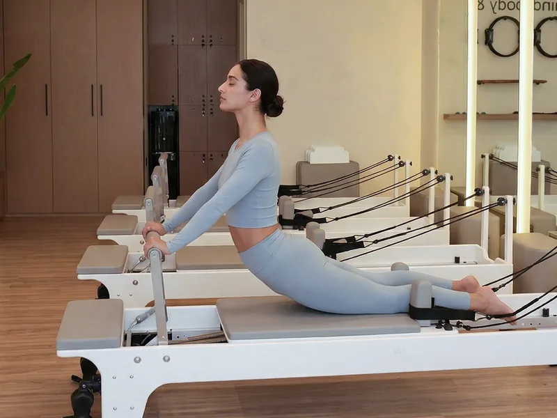 Inside Pilates Academy Arjan, length and control on the reformer